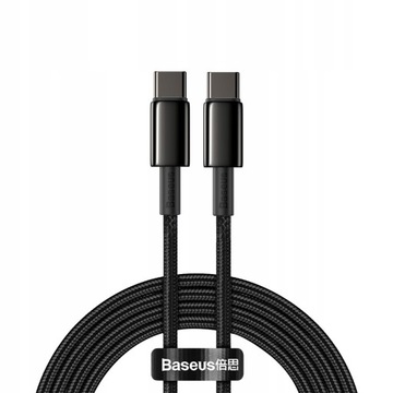 КАБЕЛЬ BASEUS USB-C TYPE-C КАБЕЛЬ БЫСТРОЙ ЗАРЯДКИ 100 Вт PD 5A QC 4.0 2M