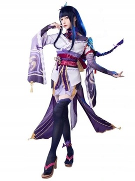 Genshin Impact Raiden Shogun Cosplay Peruka