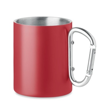 Kubek Metalowy Turystyczny z Karabińczykiem 300 ml
