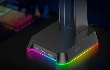 UCHWYT ONIKUMA GAMINGOWY ST-2 PODSTAWKA NA SŁUCHAWKI STOJAK Z PORTAMI USB
