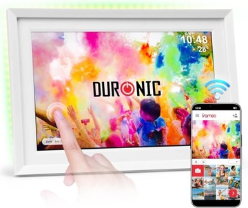 Duronic Frameo PF2A WE Ramka cyfrowa na zdjęcia i filmy Wi-Fi rotacyjna
