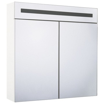 Szafka łazienkowa wisząca z lustrem LED 60 x 60 cm