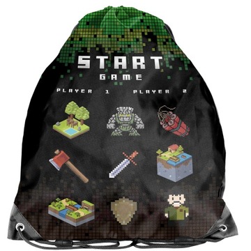 WOREK PIKSELE NA BUTY OBUWIE KAPCIE MINECFAFT GRY