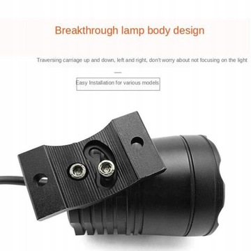 2 светодиодные фары для мотоциклов с держателем