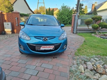 Mazda 2 II Hatchback 3d Facelifting 1.3 MZR 75KM 2012 Mazda 2 Klimatyzacja Serwisowany Garażowany Stan, zdjęcie 9