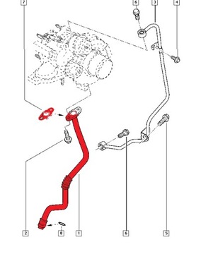 КАБЕЛЬ ТУРБИНЫ RENAULT 2.0 DCI 8200460763
