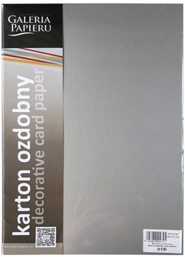 Karton ozdobny MILLENIUM A4 220g SREBRNY 200705