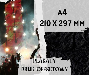 plakaty ulotki a4 1000 sztuk jednostronne