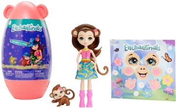 ENCHANTIMALS MERIT MONKEY DOLL + MONKEY GPL97
