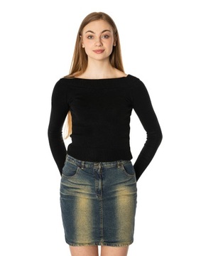 Krótka Spódnica Spódniczka Jeans Damska 4723-2 40