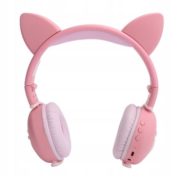 Cute Cat Ear Świecące Bezprzewodowe Słuchawki