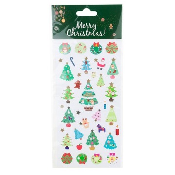 NAKLEJKI ŚWIĄTECZNE BOŻONARODZENIOWE WZORY CHOINKA MIKOŁAJ BAŁWANEK na okno