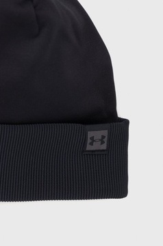 Under Armour Czapka 1365930 kolor czarny z cienkiej dzianiny 1365930