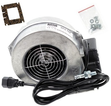WENTYLATOR DO KOTŁA PIECA DMUCHAWA WPA 117 MplusM 40 W + klapka + wtyk
