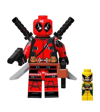 Klocki figurka Deadpool + mini Wolverine