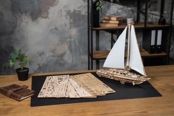 ЯХТА Serenity's Dream UGEARS ДЕРЕВЯННАЯ МЕХАНИЧЕСКАЯ 3D МОДЕЛЬ ДЛЯ СБОРКИ