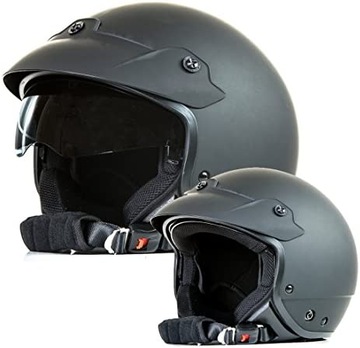 Kask motocyklowy KYON H740 rozmiar XL czarny mat
