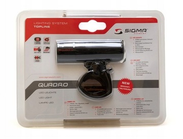 Przednia lampka SIGMA SPORT QUADRO 4 x LED ORYGINAŁ