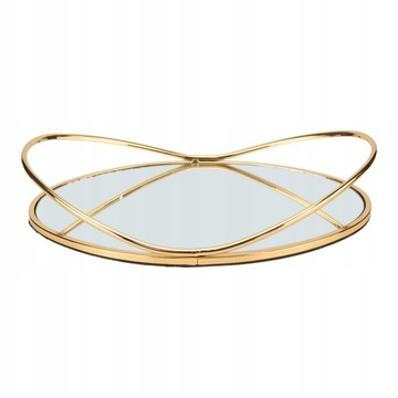Lustrzane złote tace Tea Light Holders Blat