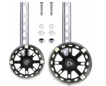 СВЕТОДИОДНЫЕ БОКОВЫЕ КОЛЕСА ДЛЯ ВЕЛОСИПЕДА ДЕТСКИЕ ЛЕГКИЕ ОПОРНЫЕ КОЛЕСА 12–20 ДЮЙМОВ