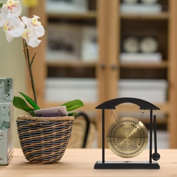 УКРАШЕНИЕ ГОНГА АКЦЕНТЫ ДЛЯ ДОМА КИТАЙСКИЙ ДЕКОР РЕТРО ВИНТАЖНЫЙ СТОЛ