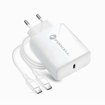 Szybka Ładowarka sieciowa USB-C + kabel Typ-C na Typ-C 25W