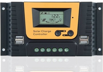 SOLARNY REGULATOR ŁADOWANIA akumulatorów 12V / 24V / 36V / 48V PWM 40A USB