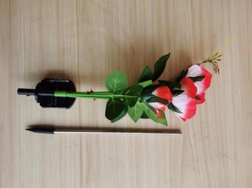СОЛНЕЧНАЯ САДОВАЯ ЛАМПА LED ROSE 70см Солнечные фонари Искусственные цветы