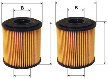 2× FILTRON FILTR OLEJE