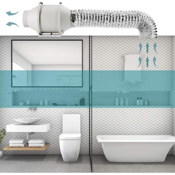 АЛЮМИНИЕВЫЙ ГИБКИЙ ШЛАНГ 2 М, ВЕНТИЛЯЦИОННЫЙ ШЛАНГ, ШЛАНГ ВЫХЛОТНОГО ВОЗДУХА