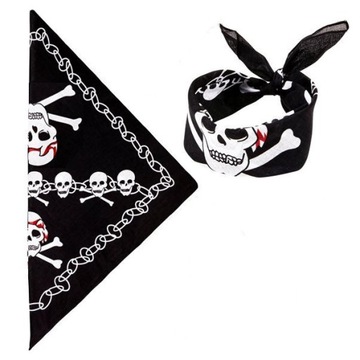 ПИРАТСКАЯ БАНДАНА С ЧЕРЕПОМ ПИРАТСКИЙ КОРСАСС ШАРФ