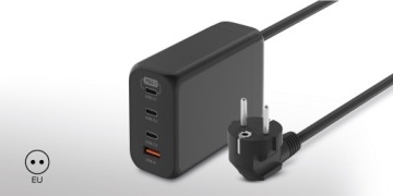 Сетевое зарядное устройство Newell GaN 240 Вт 3 порта USB-C и 1 порт USB-A