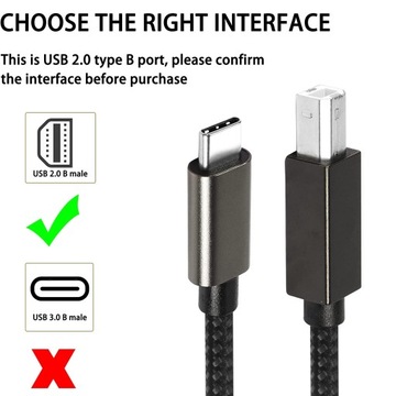 Kabel USB Kabel do drukarki Kabel USB C-USB B midi 2m