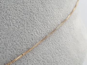 Złoty łańcuszek kostka PR. 585 W. 3,30 g DŁ. 64 cm