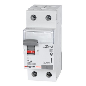 LEGRAND TX³ WYŁĄCZNIK RÓŻNICÓWKA 2P 25A 411509