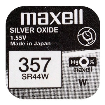 Bateria srebrowa Maxell 357 303 SR44SW 44 G13
