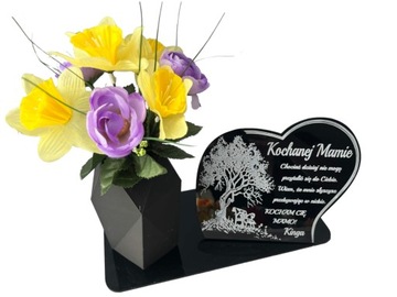 XXL подсвечник + надгробная ваза, надгробная статуэтка ДЕНЬ МАТЕРИ