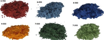 Декоративная крошка в виде хлопьев для смоляного балкона гаража.