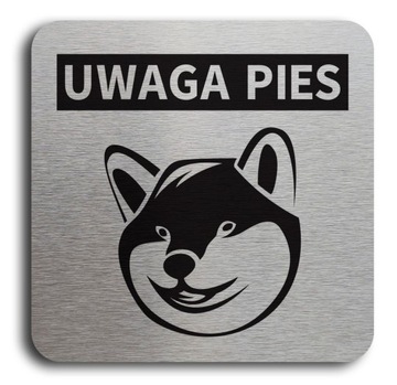 Табличка «ВНИМАНИЕ СОБАКА» 10х10 см – разные породы на выбор