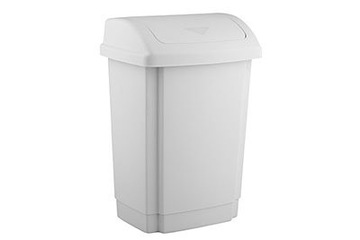 PLAST TEAM SWING Kosz na śmieci 25 L biały