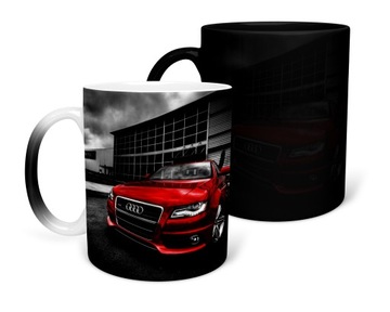 KUBEK MAGICZNY Z NADRUKIEM DLA FANA AUDI SPEED AUTA PREZENT - GRATIS IMIĘ