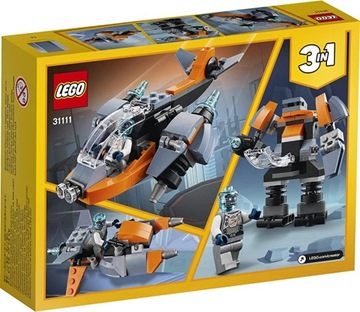LEGO Creator 3in1 31111 Кибердрон в подарок 113 шт.
