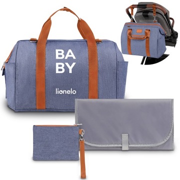 UNIWERSALNA TORBA DO WÓZKA Dla Mamy i Taty ORGANIZER Duża MOMMY BAG LIONELO