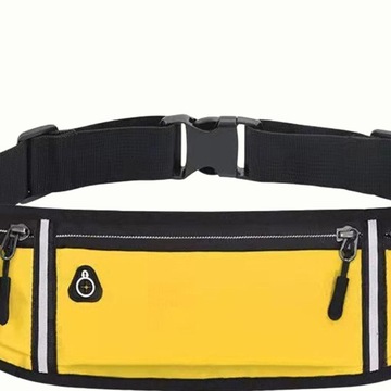 Torba biodrowa z paskiem do biegania Regulowany pasek Żółty