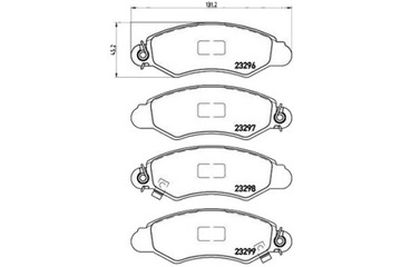 KLOCKI HAMULCOWE BREMBO 5520080E10B00 552008000000
