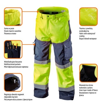 Рабочие брюки Softshell, желтые L NEO 81-750-L