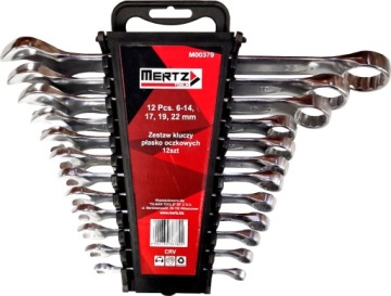 Sada očkoplochých klíčů Mertz klíče Crv M00379 6-22 mm 12 Ks klipů
