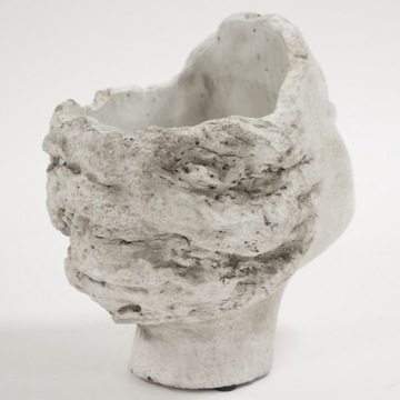 Крышка для вазона, серая, бетонная головка, 20х20