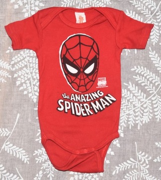 ХЛОПКОВОЕ БОДИ ЧЕЛОВЕКА ПАУКА 62/68