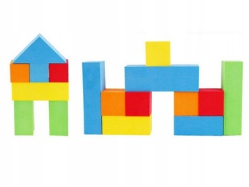 ПЕНОБЛОКИ ПЕНА 46 ЭЛЕМЕНТОВ БАМ БАМ ВОЗРАСТ 18м+ ИНТЕНСИВНЫЕ ЦВЕТА